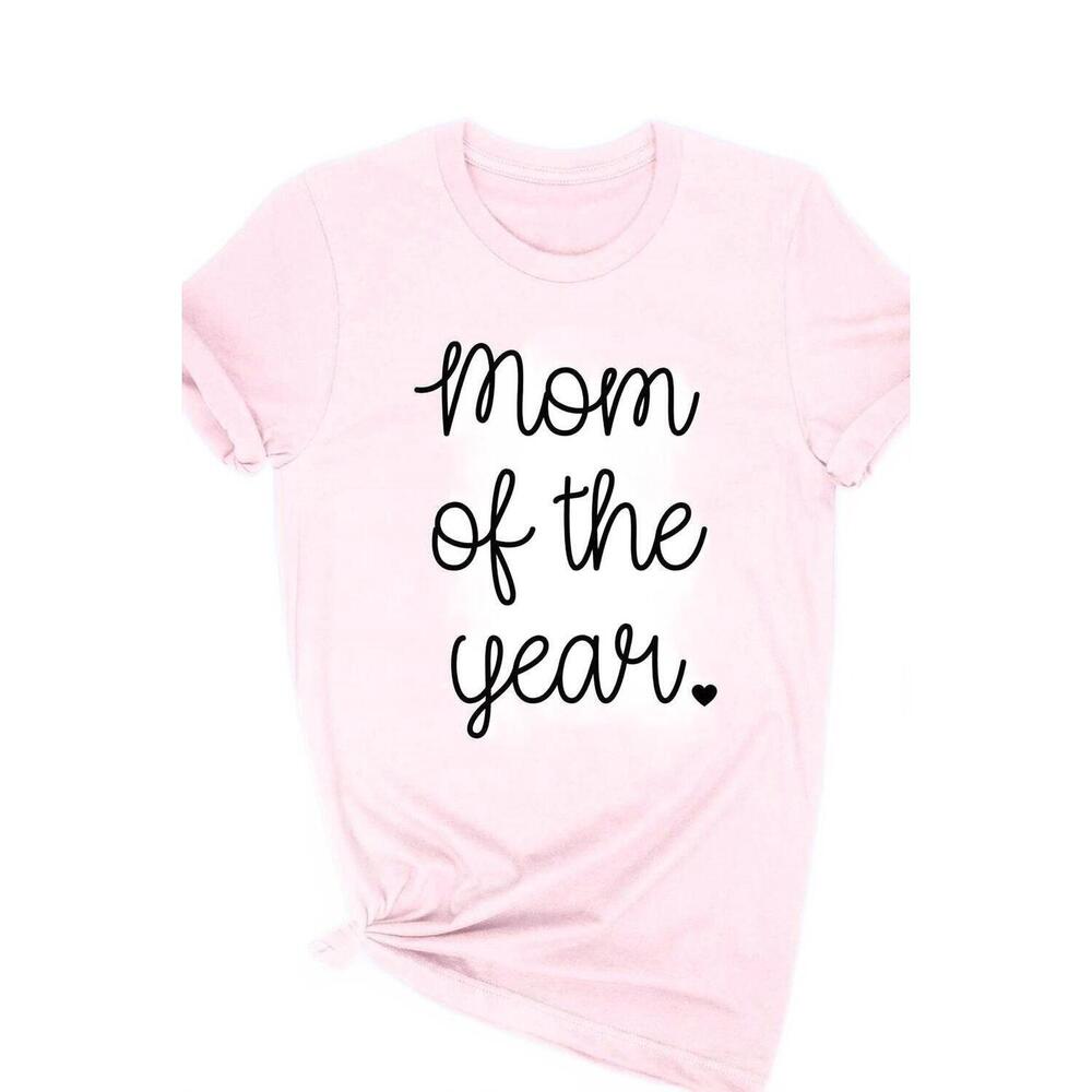 NEW ALPHIA graphic tee- mom of the year in pink